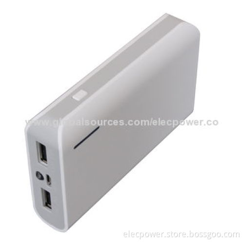 6,600mAh Capacity Dual USB Port Power Banks, 18650*3 Lithium Battery, LED Display, Triple Safety
